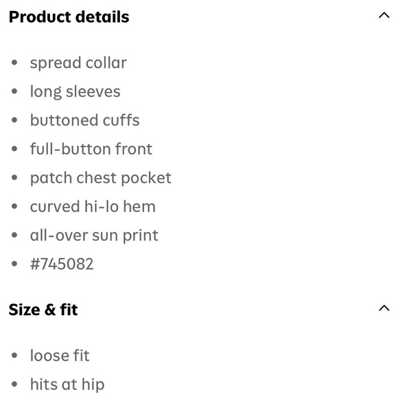 Old Navy Linen Blend Boyfriend Shirt Sun Print Size M - Picture 4 of 10